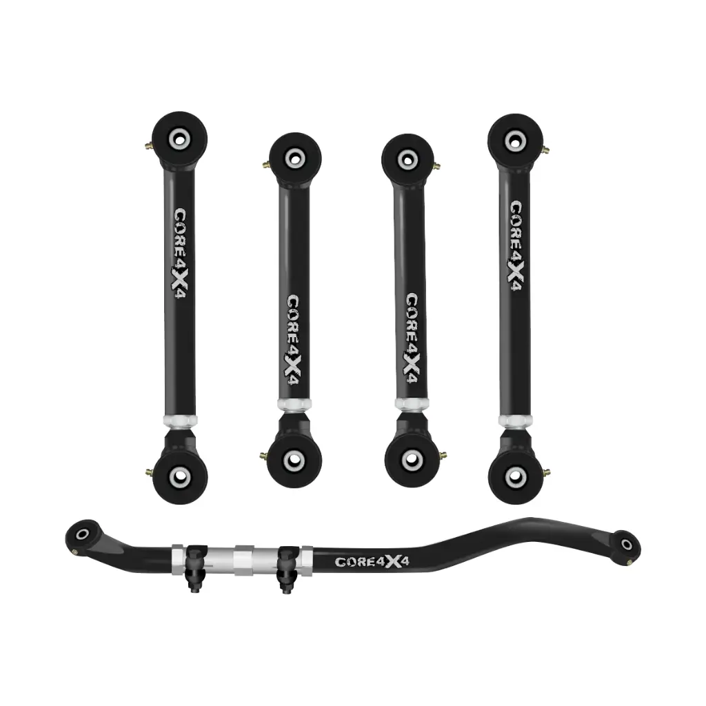 5pc Town Series Front Adjustable Control Arm, Track Bar Kit