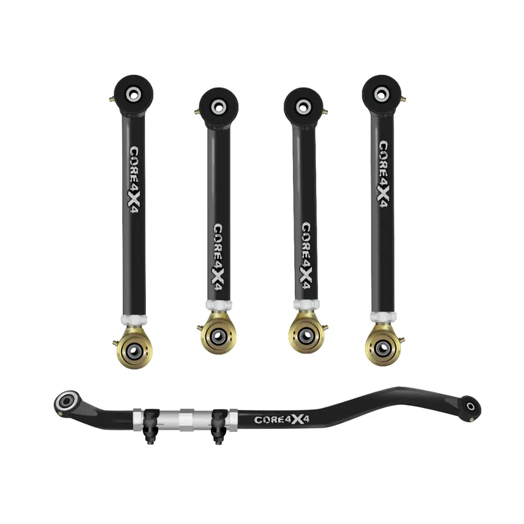 5pc Trail Series Front Adjustable Control Arm, Track Bar Kit