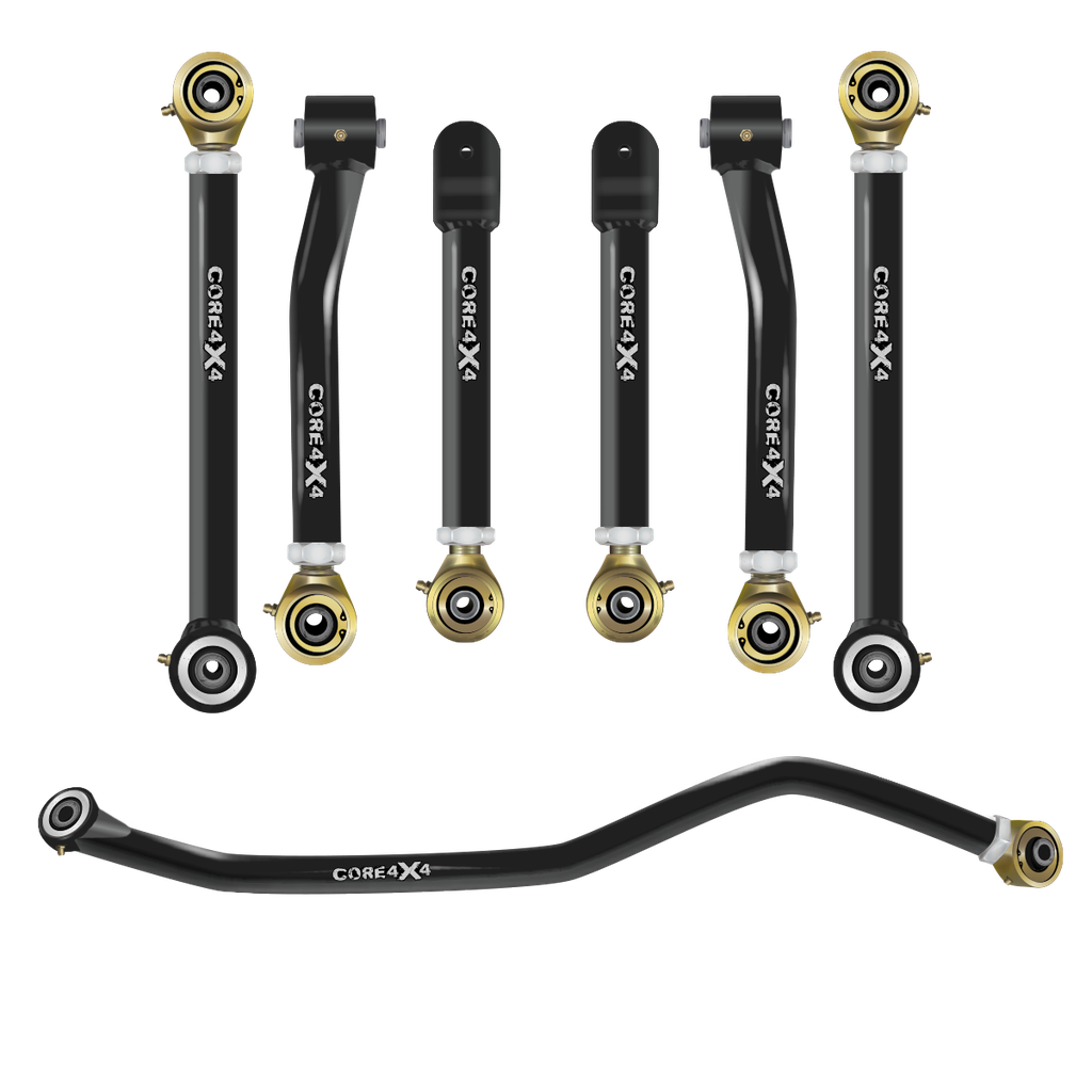 7pc Crawl Series Adjustable Control Arm, Track Bar Kit
