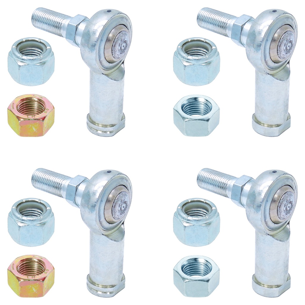 RockJock Adjustable Sway Bar End Link Rod End Pack for Steel Arms, Heim Style
