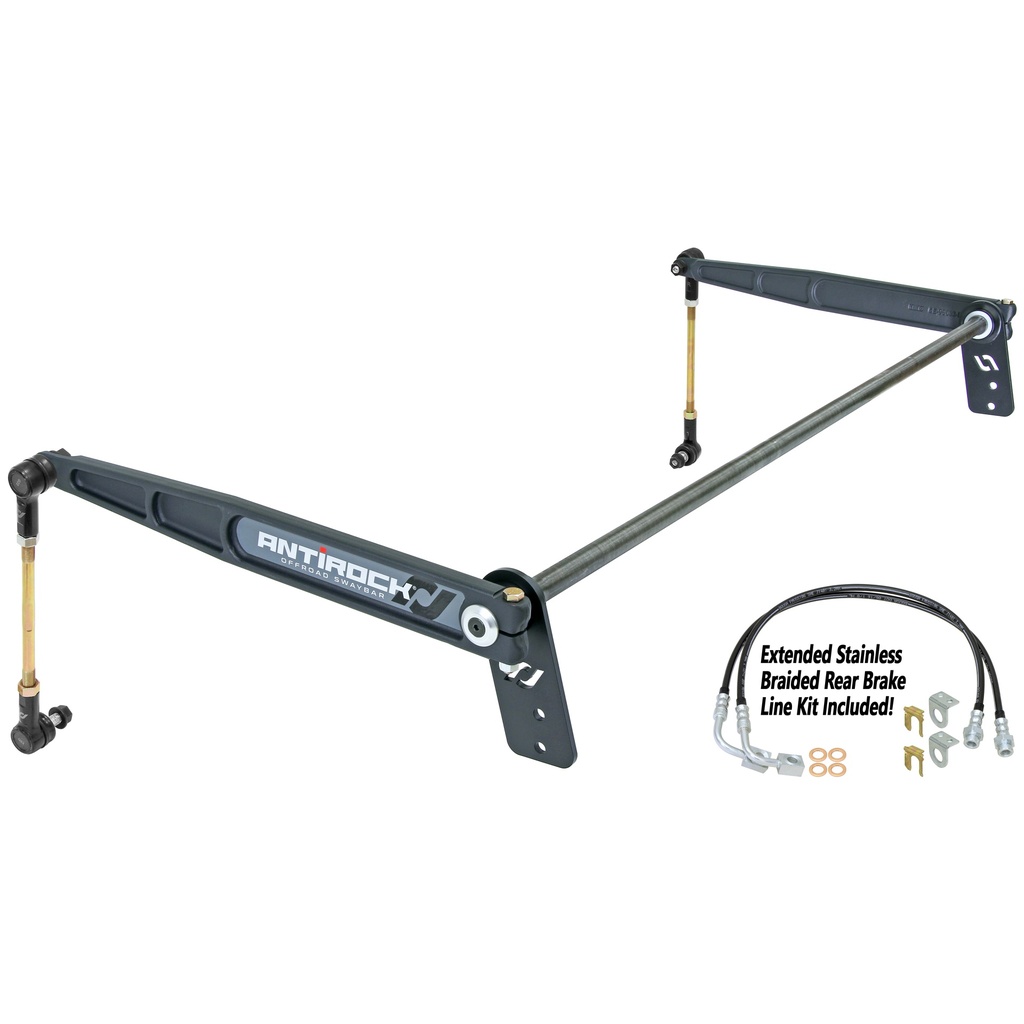 Antirock Sway Bar Kit, JK 4D Rear, Bolt-On, Forged Arms,