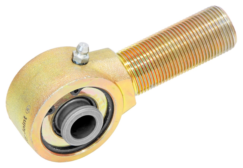 Johnny Joint Rod End, 2 in., Narrow Forged, 2 in. X .500 in. Ball, 1 in.-14 RH Threaded Shank, Externally Greased