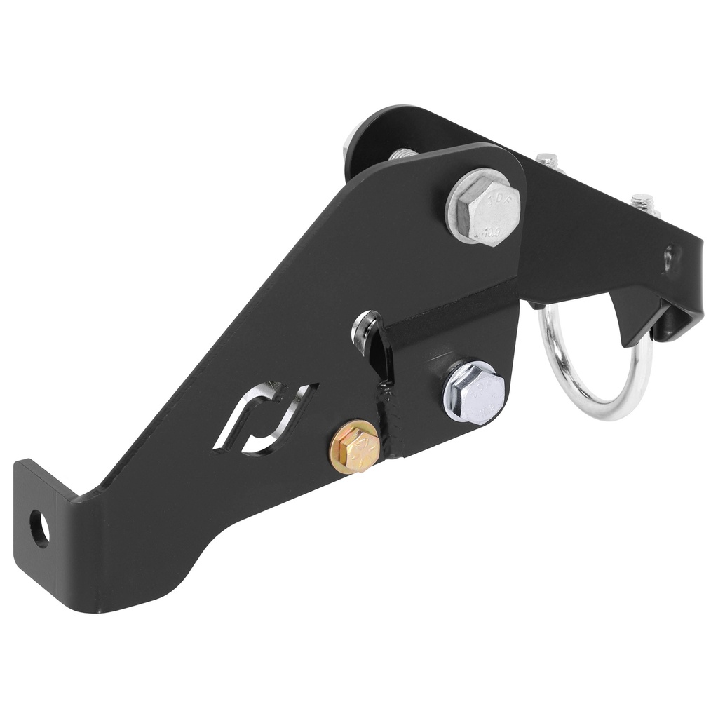 RockJock Currectlync JK High Steer Front Trac Bar Relocation and Steering Stabilizer Shock Mount Axle Bracket