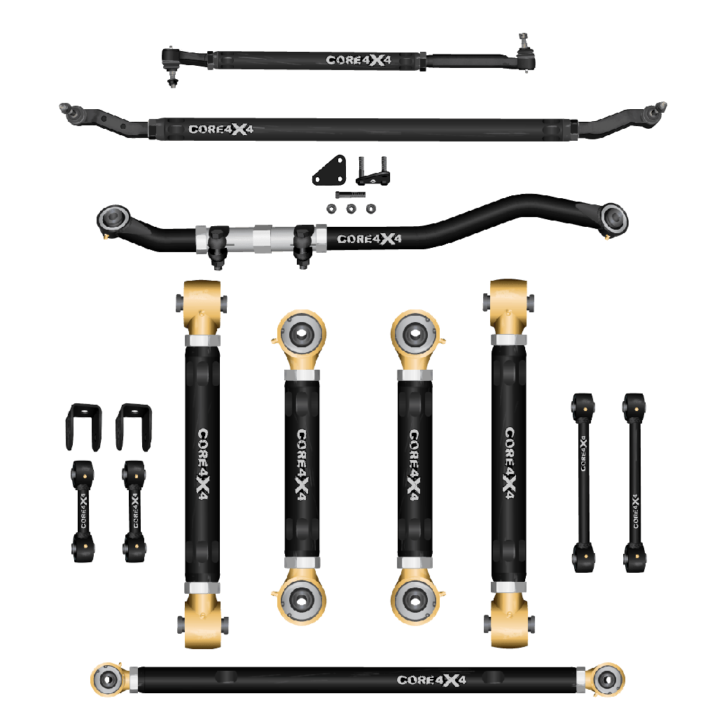 12pc Adjustable Control Arms, End Links, Track Bars, Steering Kit